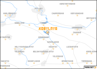 map of Kobylʼnya