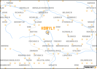 map of Kobyly