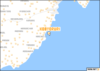 map of Kobyŏru-ri