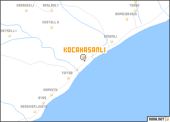 map of Kocahasanlı