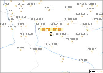 map of Kocakonak