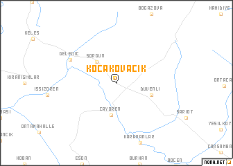 map of Kocakovacık