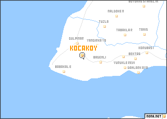 map of Kocaköy