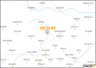 map of Kocalar