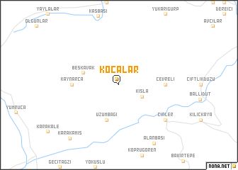 map of Kocalar