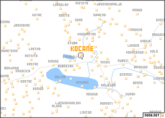 map of Kočane