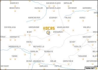 map of Koçaş