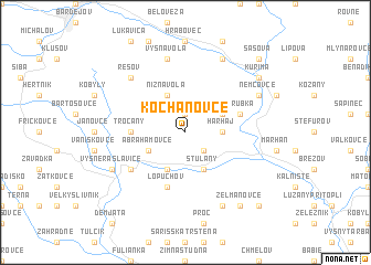 map of Kochanovce