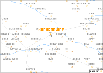 map of Kochanowice