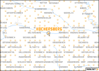 map of Köchersberg