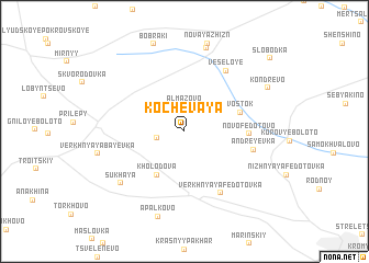 map of Kochevaya