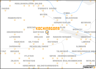 map of Kochina Gora