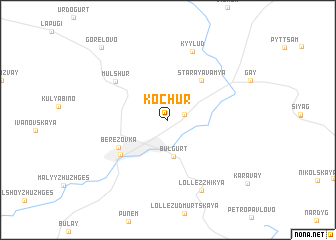 map of Kochur