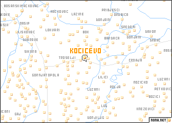 map of Kočićevo