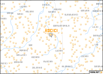 map of Kočići