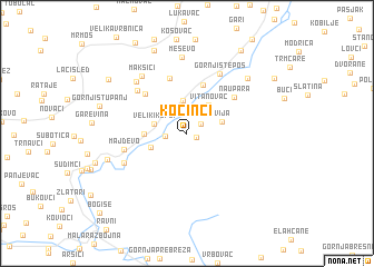 map of Kočinci