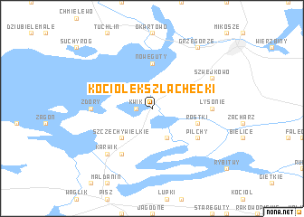 map of Kociołek Szlachecki