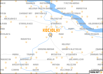 map of Kociołki