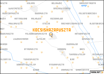 map of Kocsisházapuszta