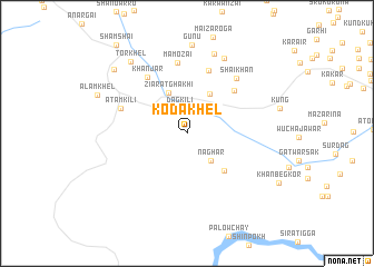 map of Koda Khel