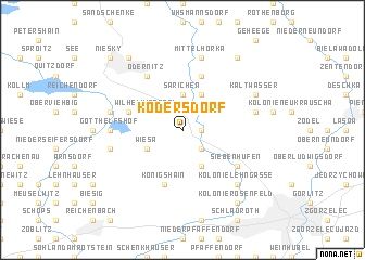 map of Kodersdorf