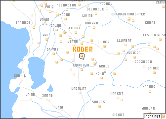 map of Kodër