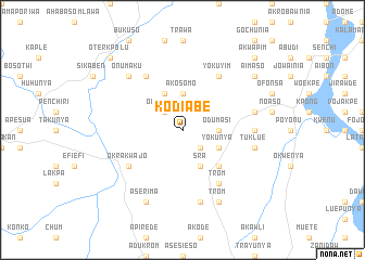 map of Kodiabe