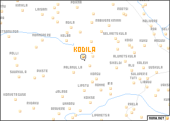 map of Kodila