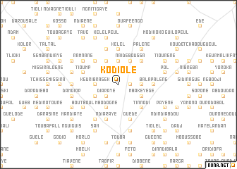map of Kodiolé