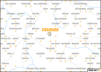 map of Kodouro