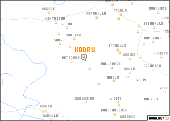 map of Kodru