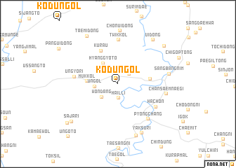 map of Kodŭn-gol