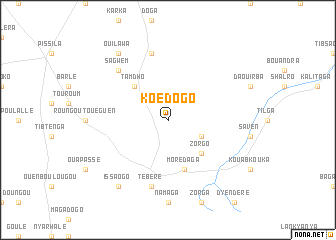 map of Koédogo