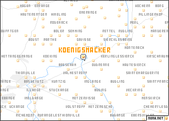 map of Koenigsmacker