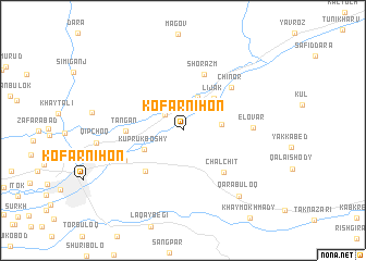 map of Kofarnihon