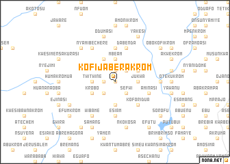 map of Kofijaberakrom