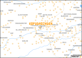 map of Kofūd Mozhdeh