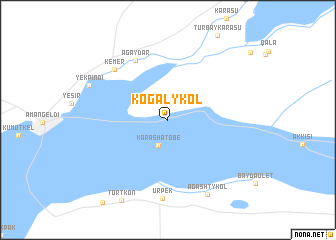 map of Kogalykolʼ