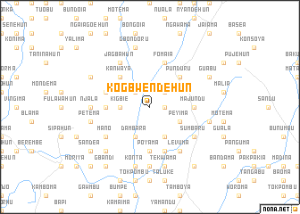 map of Kogbwendehun