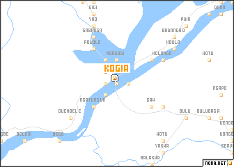 map of Kogia