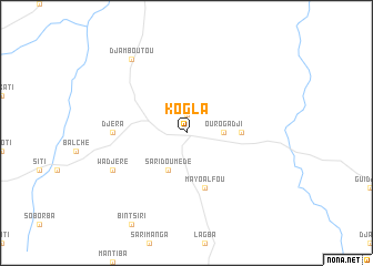 map of Kogla