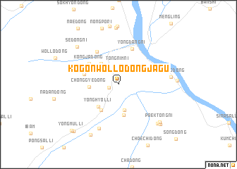 map of Kogŏnwŏl-lodongjagu