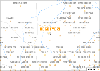 map of Kogotyèri