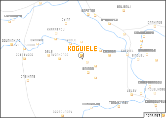 map of Koguiélé