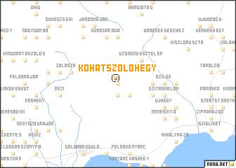 map of Kőhát-Szőlőhegy