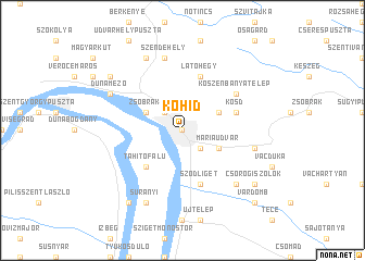 map of Kőhíd