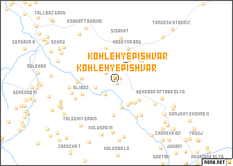 map of Kohleh-ye Pīshvar