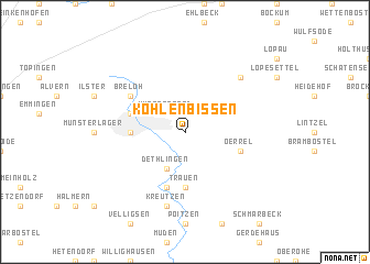map of Kohlenbissen