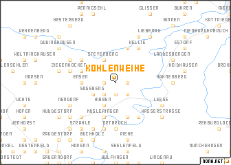 map of Kohlenweihe