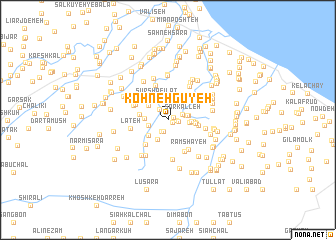 map of Kohneh Gūyeh